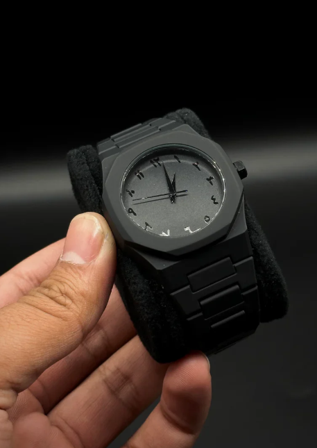 Black Aura Arabic Dial Watch with box