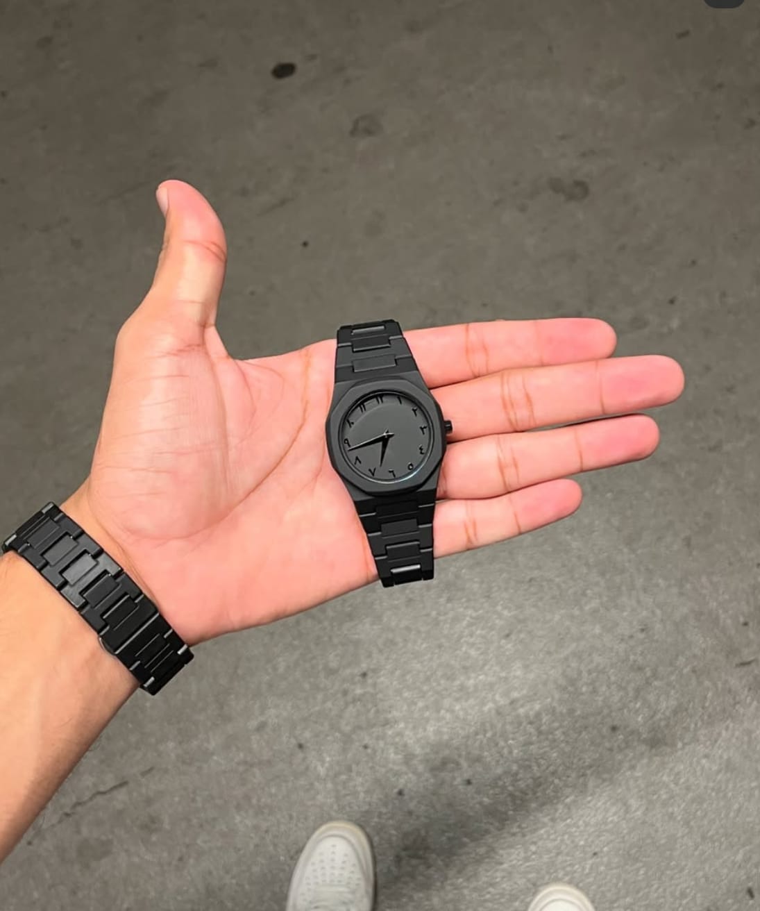 Black Aura Arabic Dial Watch with box