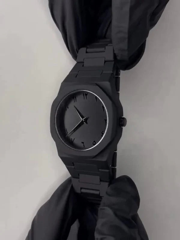 Black Aura Arabic Dial Watch with box